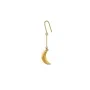 Jane Kønig Small Half Moon NO. 2 Earring Single Goldplated Stainless Steel SHME-AW26-SS-G