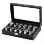 Ditur Watch Box 12 Watches Black Imitated carbon DIT0000238