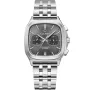 Carl Pique Carré Chrono CP0029 watch with Grey dial and a watch case of 39 mm in diameter and a Metallink in Silver