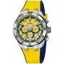 Festina Chrono Bike F20671/4 watch with Yellow dial and a watch case of 44 mm in diameter and a Rubber in Yellow