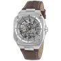 Mondia Madison Forma MI-W-817-SS-SL-CP watch with Silver dial and a watch case of 40 mm in diameter and a Leather in Brown