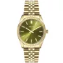 Milani Jubilee M0038 watch with Green dial and a watch case of 36 mm in diameter and a Metallink in Gold