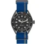 NAUTICA NAPPRF002 watch with Black dial and a watch case of 45 mm in diameter and a Canvas in Blue