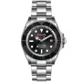 OceanX Sharkmaster 1000 SMS1018 watch with Black dial and a watch case of 44 mm in diameter and a Metallink in Silver