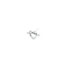 Jane Kønig Big Tied Heart Stud Earring Single Silver BTHS-AW25-S