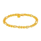 IX Studios Chunky Figaro Bracelet Goldplated Silver DMV0341GD