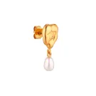Jane Kønig Drippy Earring Single Goldplated Silver DEPP-AW22-G