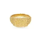 Jane Kønig Organic Signet Ring Goldplated Silver EBOSR-XJK23-G