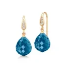 Julie Sandlau Ina Earrings Goldplated Silver HKSLTDGDSACR