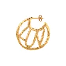Jane Kønig Luv Earring Single Goldplated Silver LE-SS23-G